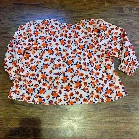 Elizabeth & James Long Sleeves Floral Blouse Size XL - Picture 8 of 8
